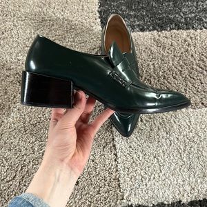 Zara Dark Green Loafers